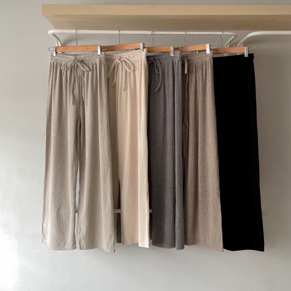 Yuki Knit Pant - Nude / Creme / Grey / Brown / Black