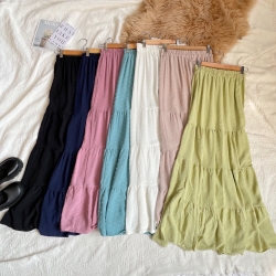 Geena Layer Skirt - Dark Blue / Pink / Black / Mint / Nude / Turqouise / White