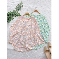 Mayra Top - Green / Peach