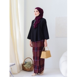 Samara Cotton Top - White / Soft Blue / Yellow / Orange Brick / Dark Blue / Black / Pink