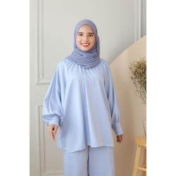 Marina Casual Set - Soft Blue / Green / Black