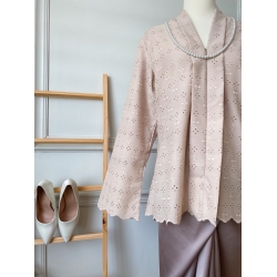 Jasmine Embroidery Kebaya - Nude