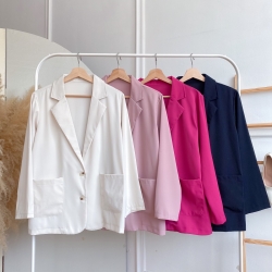 Rihana Blazer - Black / Fuchsia / Pink / Creme