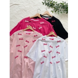 Barbie Baggy Tshirt (D) - Deep Purple / Fuchsia / White / Lilac / Blue / Sand / Orange / Light Peach / Yellow / Soft Pink