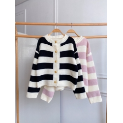 Marybell Knit Cardigan - Black / Purple