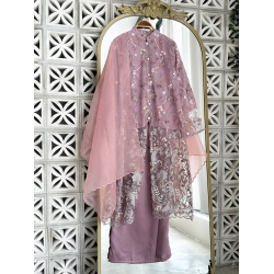 Kanaya Lace Set - Dusty Purple