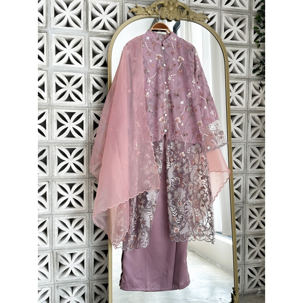 Kanaya Lace Set - Dusty Purple