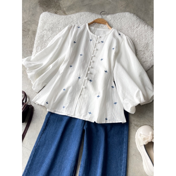 Amber Linen Top
