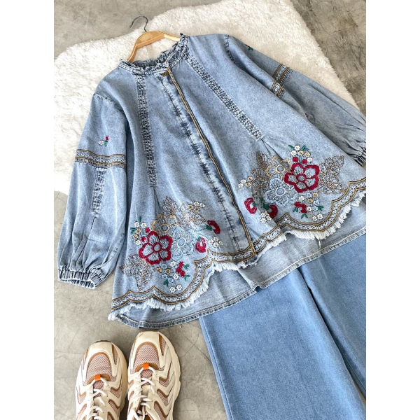 Polly Denim Top