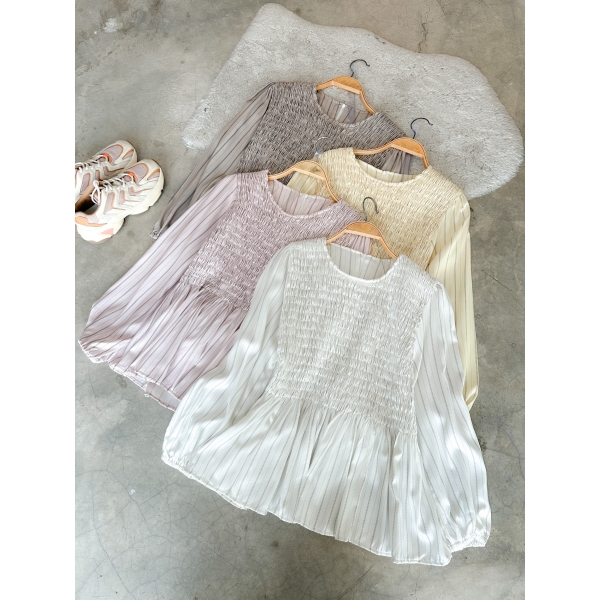 Sora Pleated Top