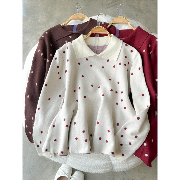 Grande Knit Polka Top
