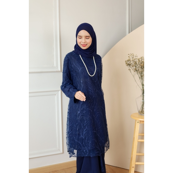 Diandra Lace Tunic Top - Creme / Soft Brown / Pink / Turquiose / Grey / Dark Blue Diandra Lace Tunic Top - Creme / Soft Brown / Pink / Turquiose / Grey / Dark Blue